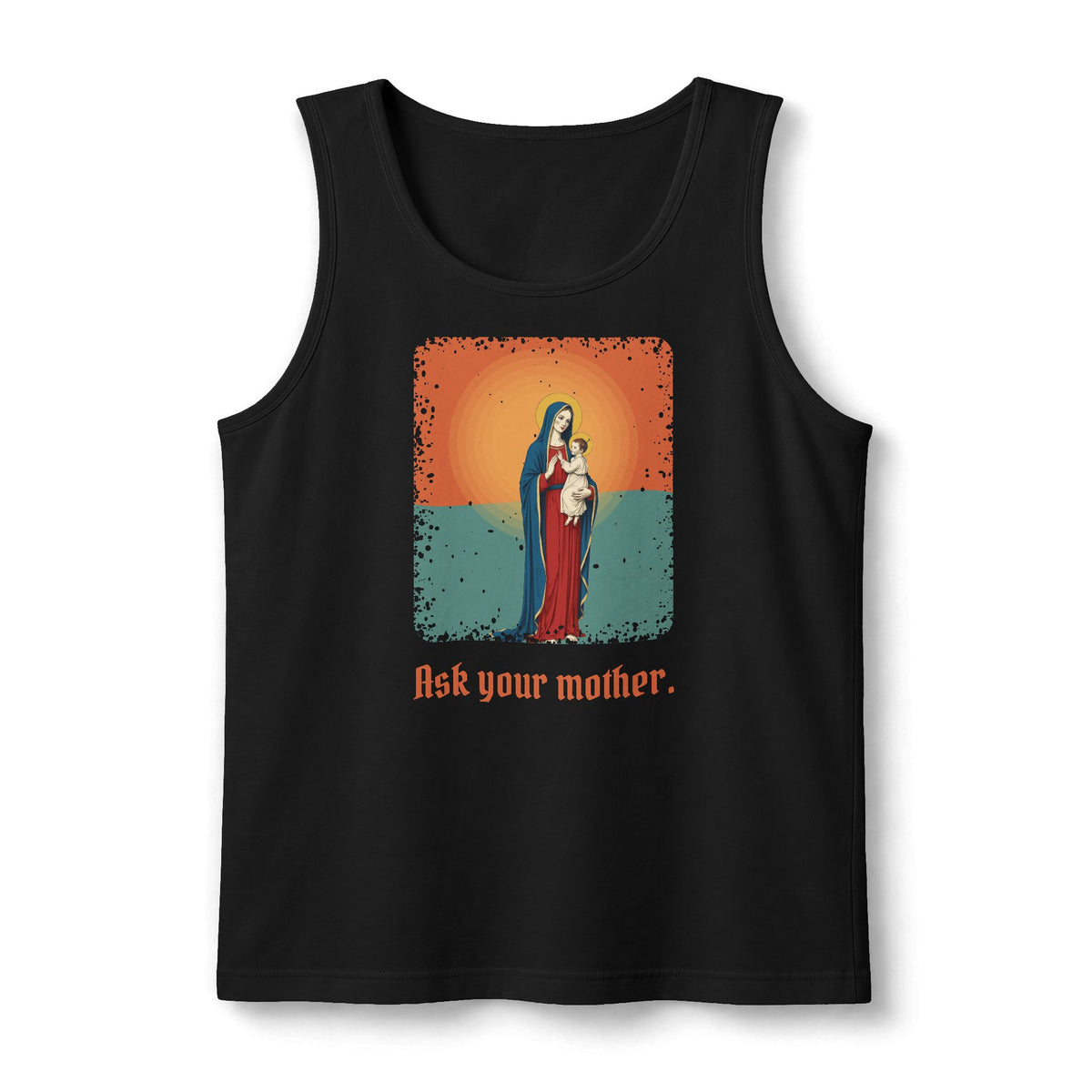 The Virgin Mary: Seat of Wisdom — Unisex Muscle Tank