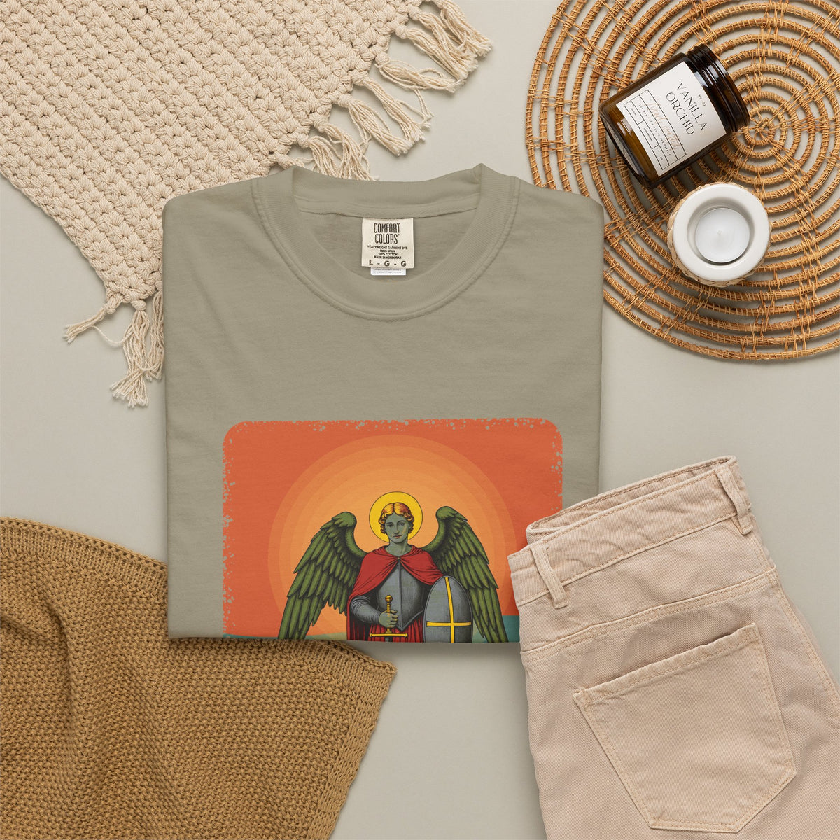 St Michael the Archangel: Chief Commander of Heaven — Garment-Dyed T-Shirt