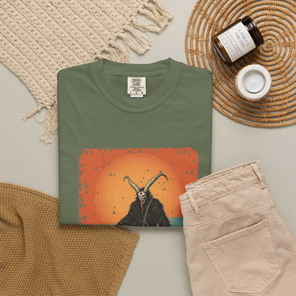 Krampus: Driver of Winter Spirits — Garment-Dyed T-Shirt