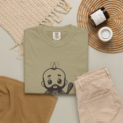 St Jude Thaddeus: Bearer of the Pentecost Flame — Garment-Dyed One-Ink Tee