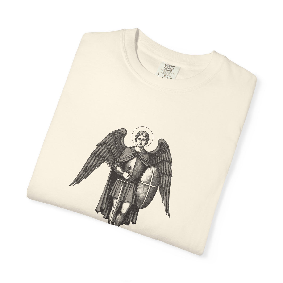 St Michael the Archangel: Chief Commander of Heaven — Garment-Dyed One-Ink Tee