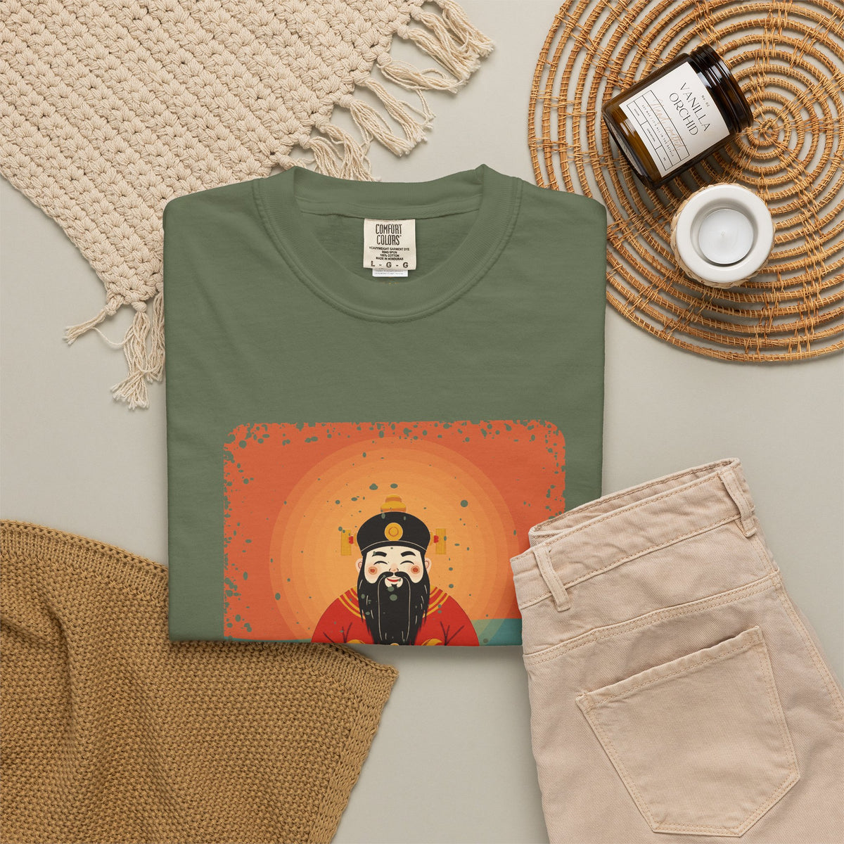 Caishen: The Civil God of Wealth — Garment-Dyed T-Shirt