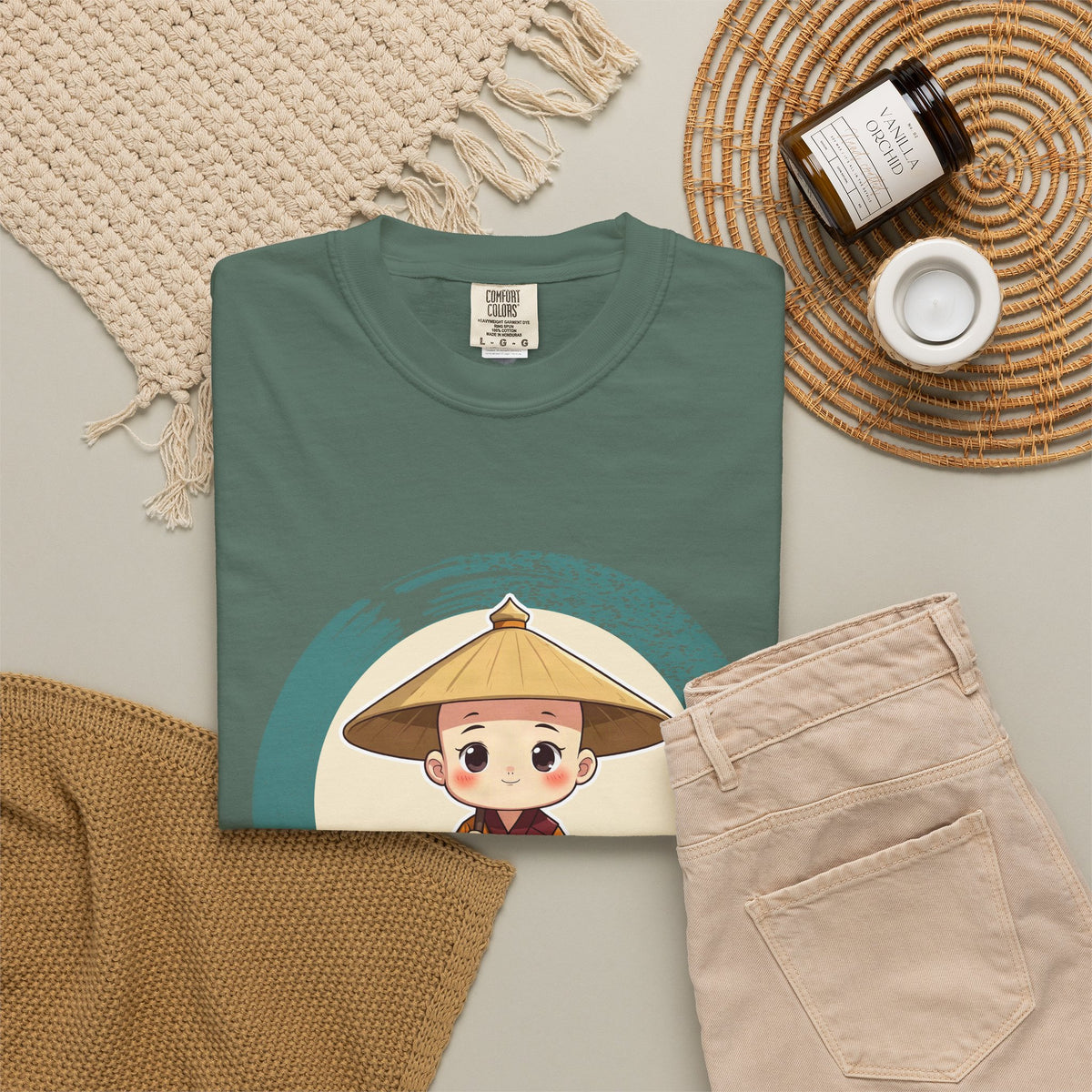 Kōbō Daishi · “Never walking alone.” — Garment-Dyed T-Shirt