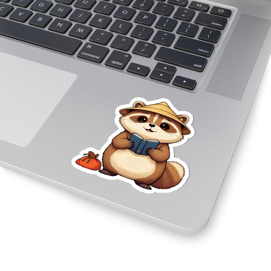 Tanuki: Lucky Greeter at the Shop Door — Sticker