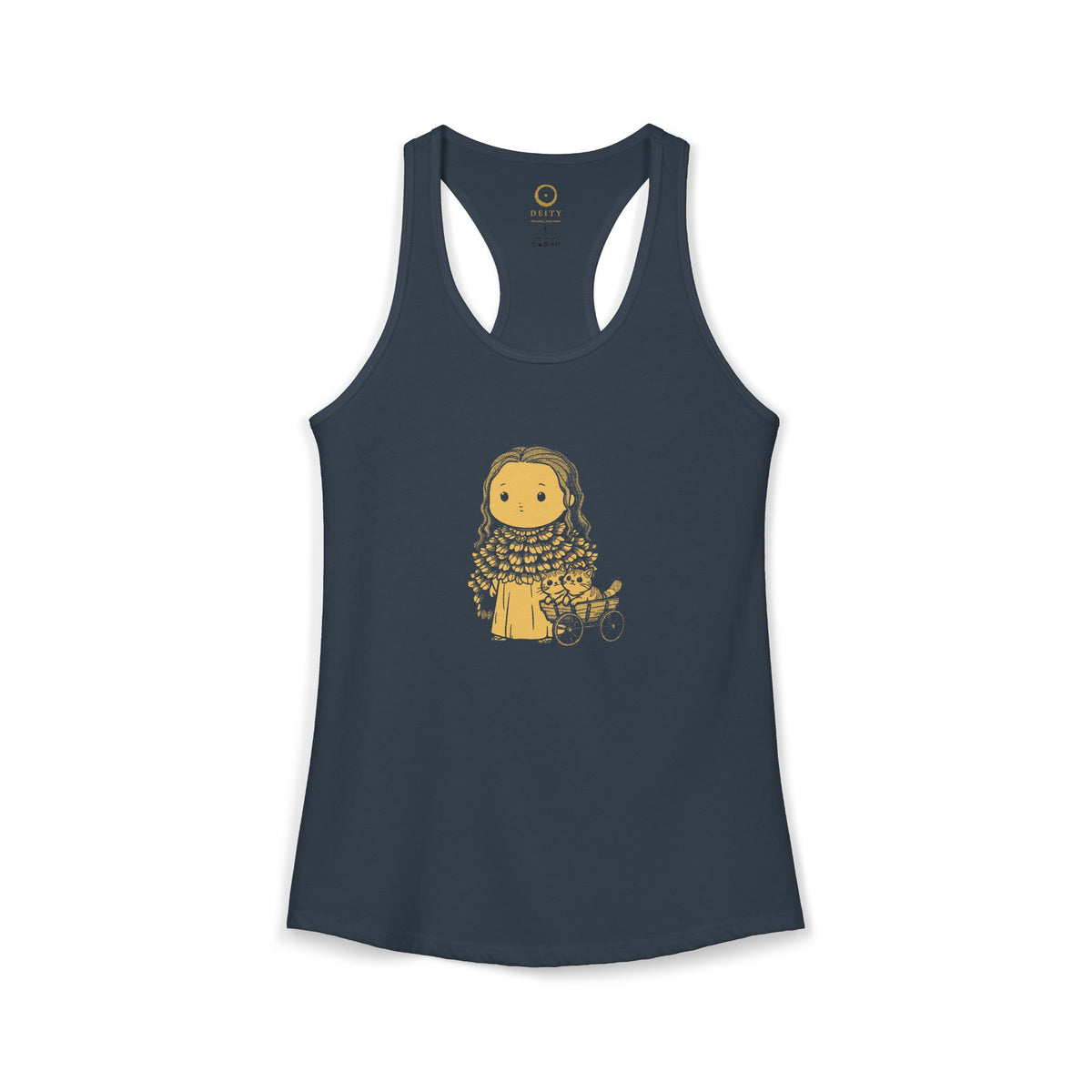 Freyja: Cats at the Reins — Women's Racerback Tank