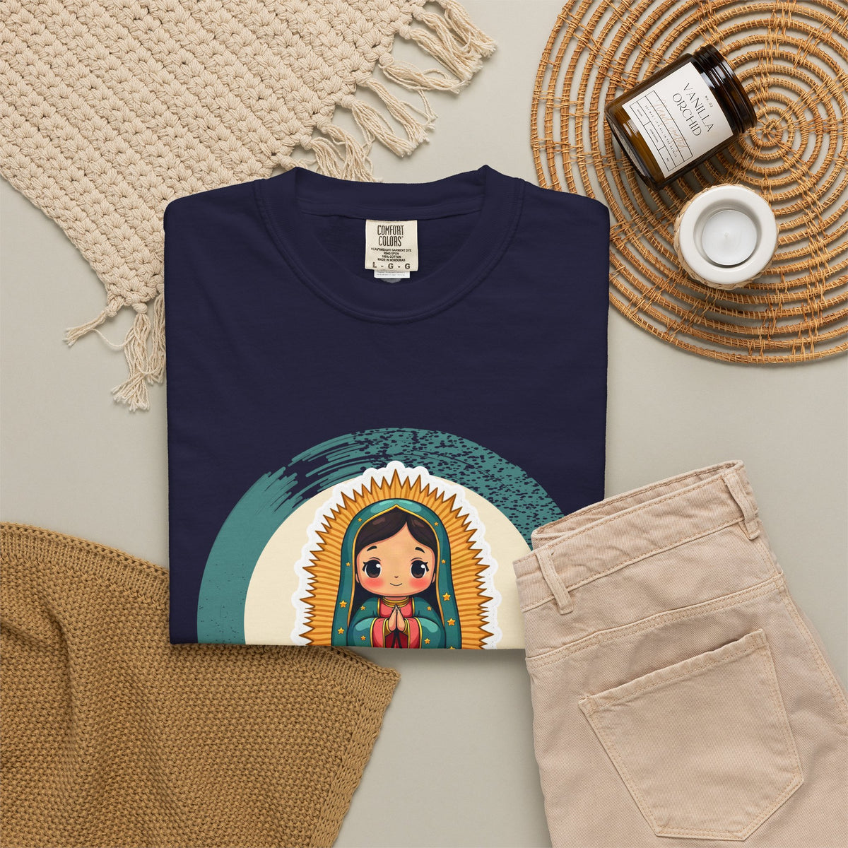 Our Lady of Guadalupe · “Roses in December.” — Garment-Dyed T-Shirt