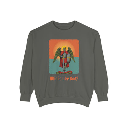 St Michael the Archangel: Chief Commander of Heaven — Garment-Dyed Sweatshirt