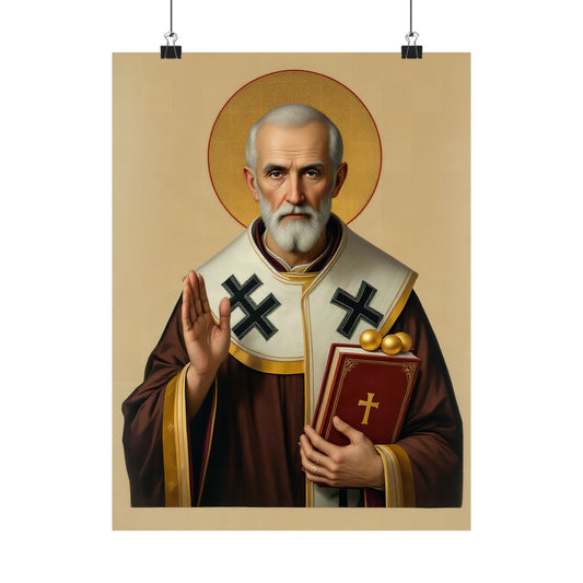 St Nicholas of Myra: The Three Gold Balls — Art Print