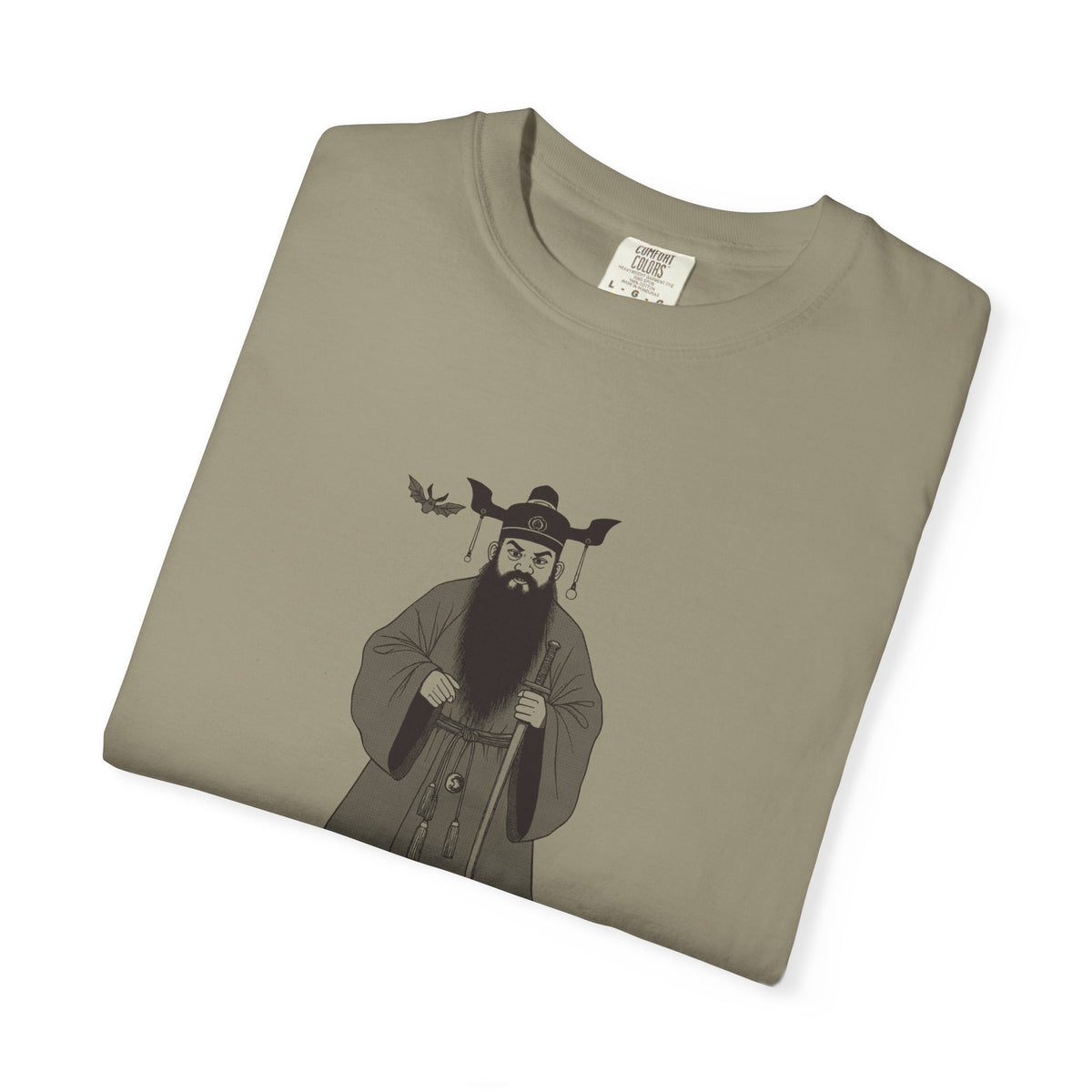 Zhong Kui: The Demon Queller — Garment-Dyed One-Ink Tee