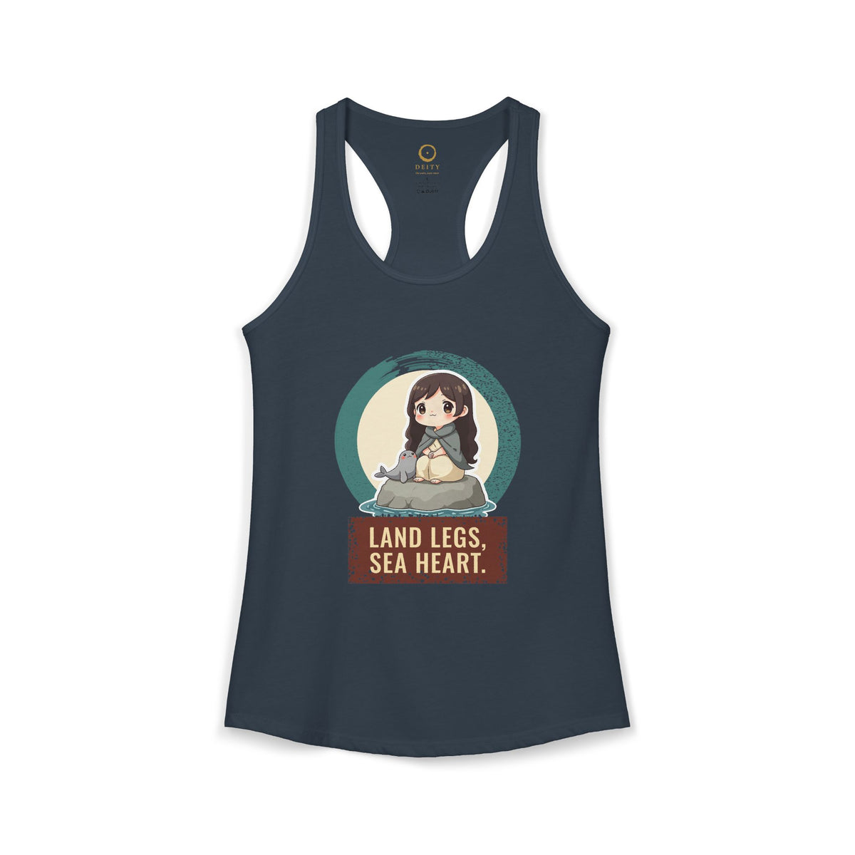Selkie: Grey Selkie of Sule Skerry — Women's Racerback Tank
