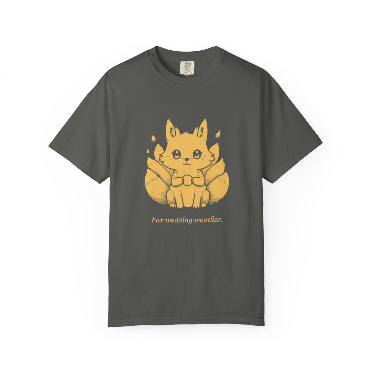 Kitsune · “Fox wedding weather.” — Garment-Dyed One-Ink Tee