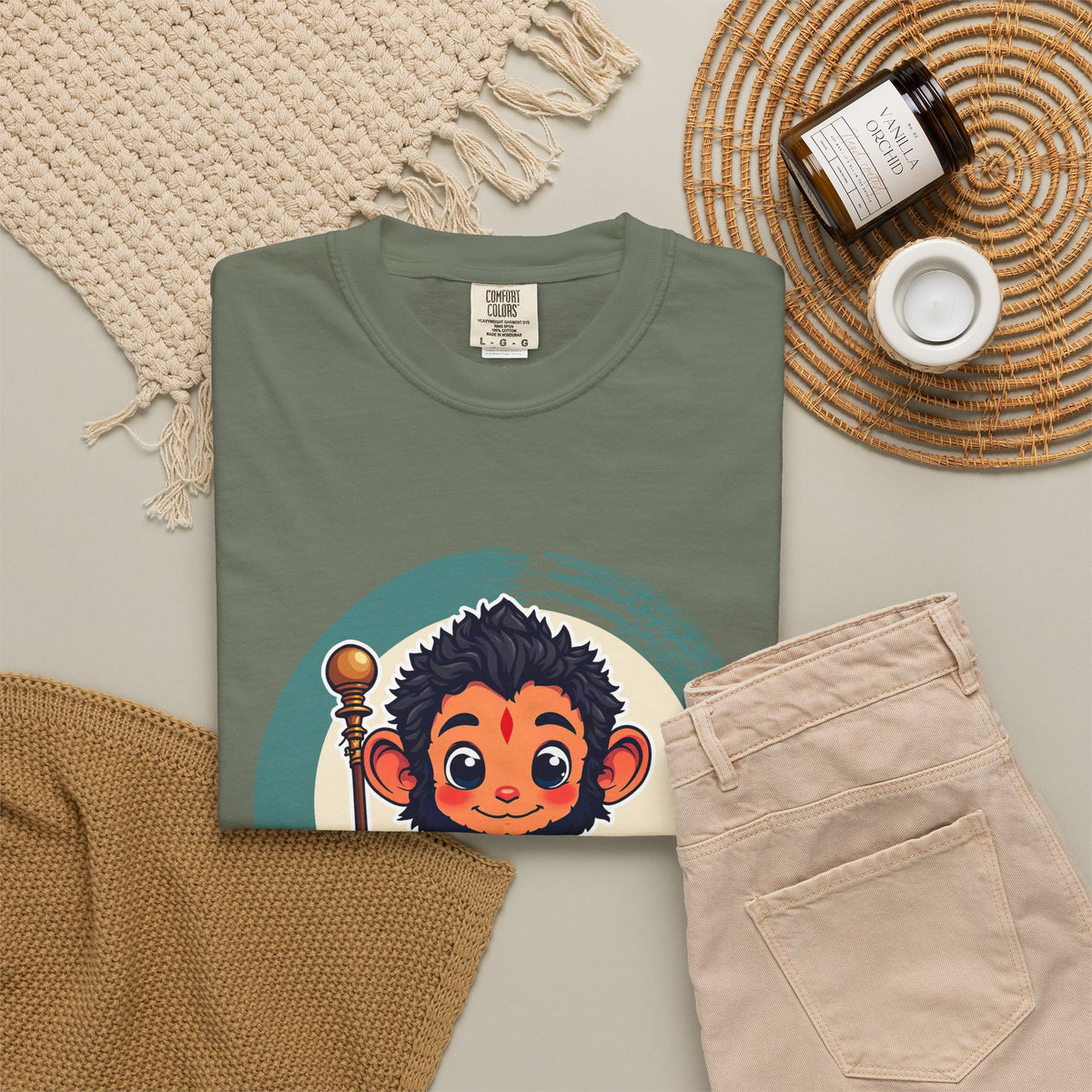 Hanuman · “Brought the whole mountain.” — Garment-Dyed T-Shirt
