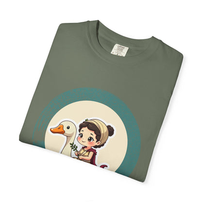 Aphrodite · “Riding a goose, obviously.” — Garment-Dyed T-Shirt