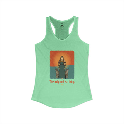 Freyja: Lender of the Falcon Cloak — Women's Racerback Tank