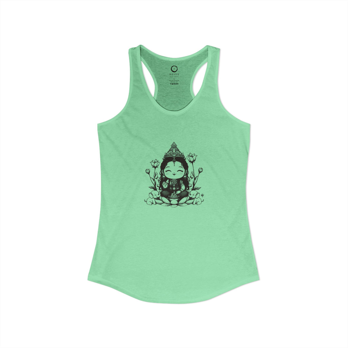 Lakshmi: She of the Lotus — Women's Racerback Tank