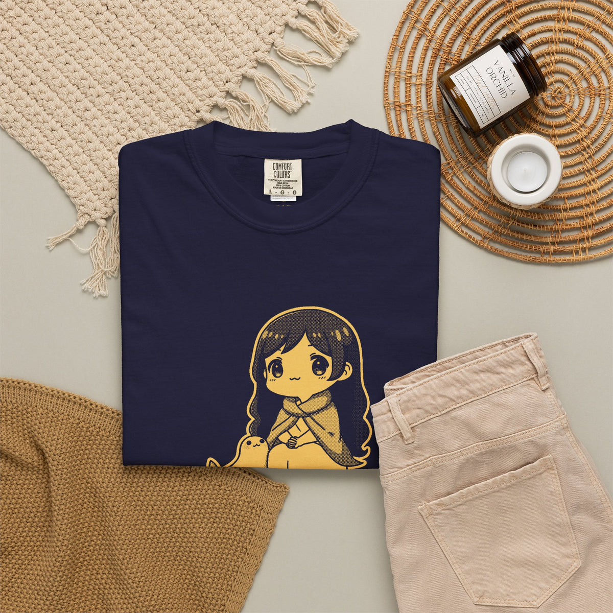 Selkie · “Land legs, sea heart.” — Garment-Dyed One-Ink Tee