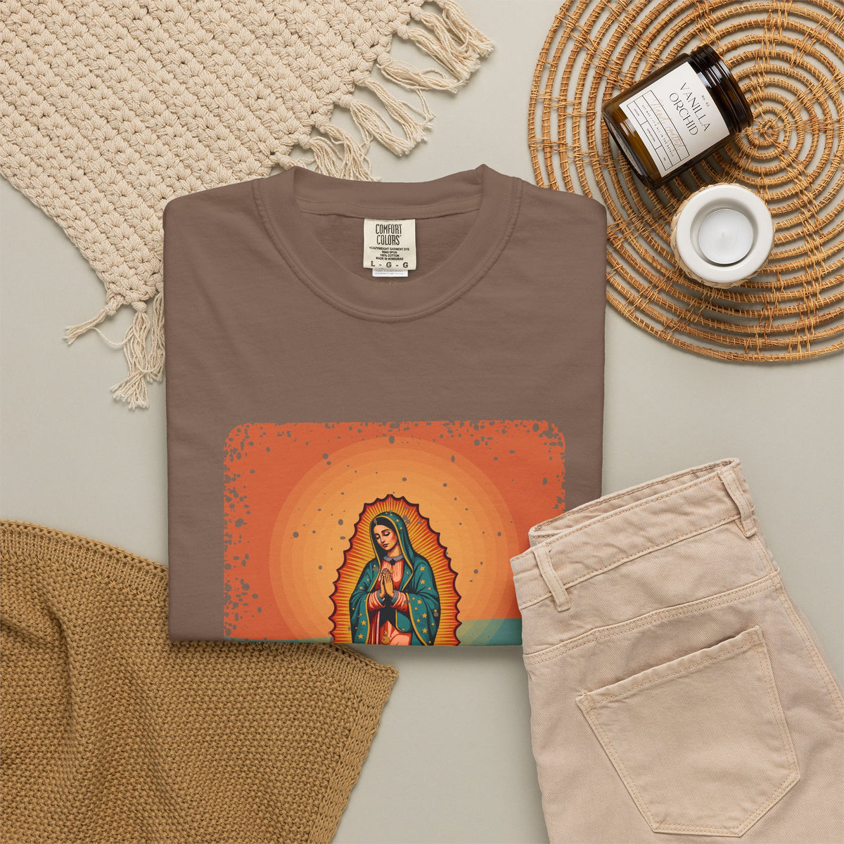 Our Lady of Guadalupe · “Roses in December.” — Garment-Dyed T-Shirt