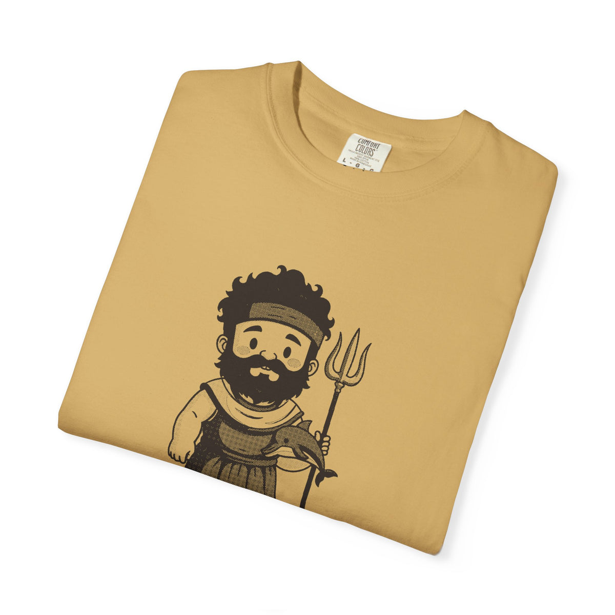 Poseidon · “He got the sea.” — Garment-Dyed One-Ink Tee