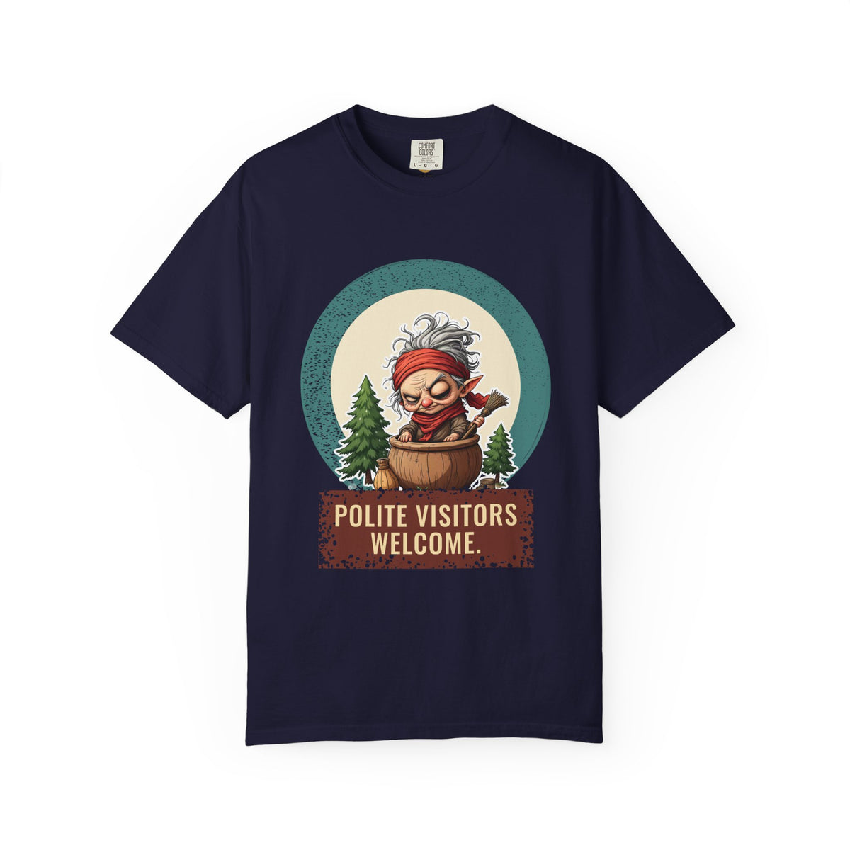 Baba Yaga: Grandmother Witch — Garment-Dyed T-Shirt