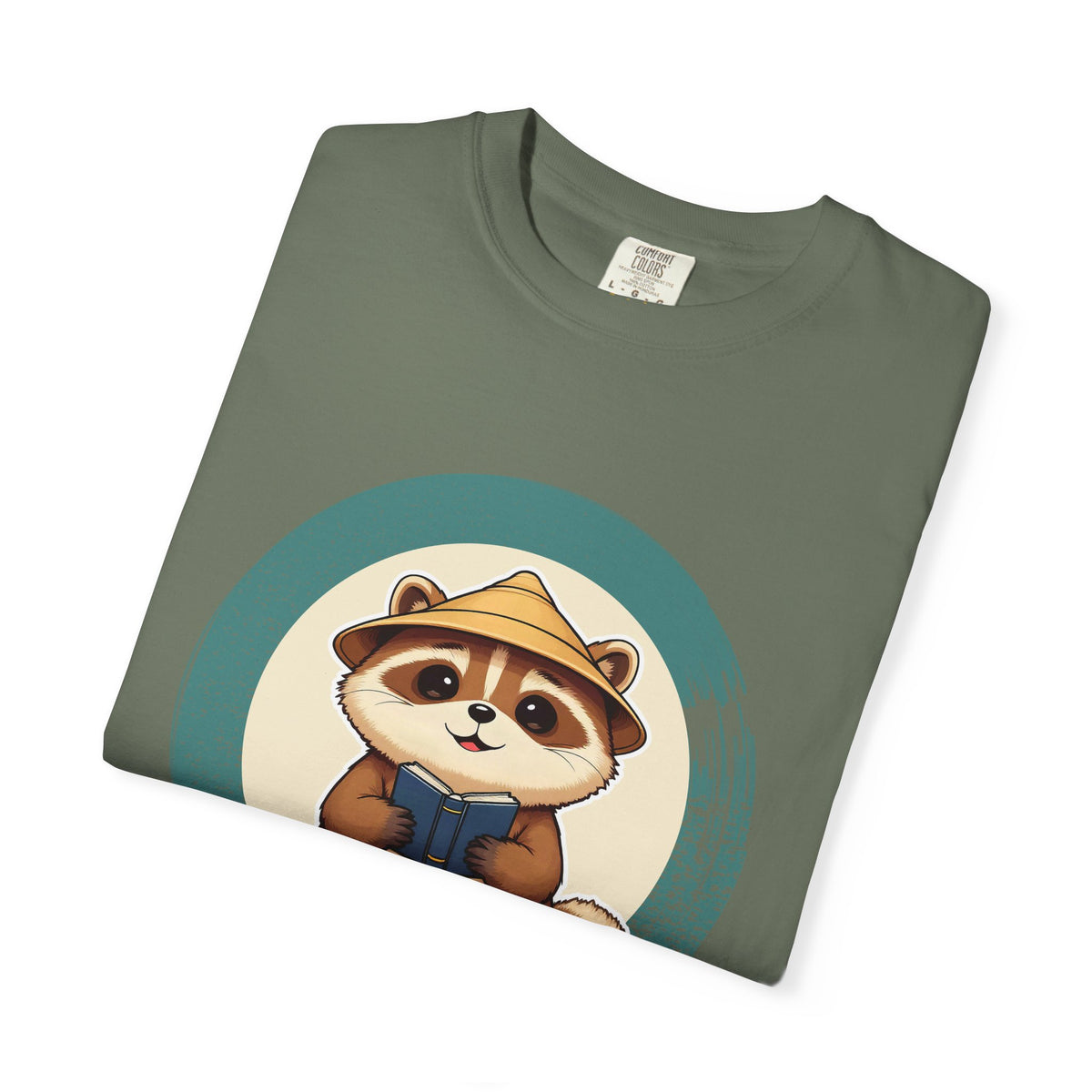 Tanuki: Lucky Greeter at the Shop Door — Garment-Dyed T-Shirt