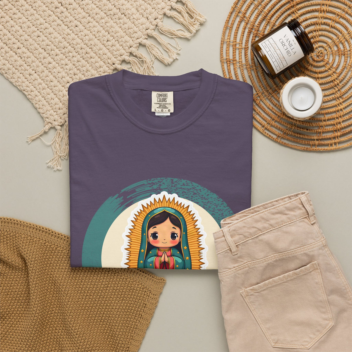 Our Lady of Guadalupe · “Roses in December.” — Garment-Dyed T-Shirt