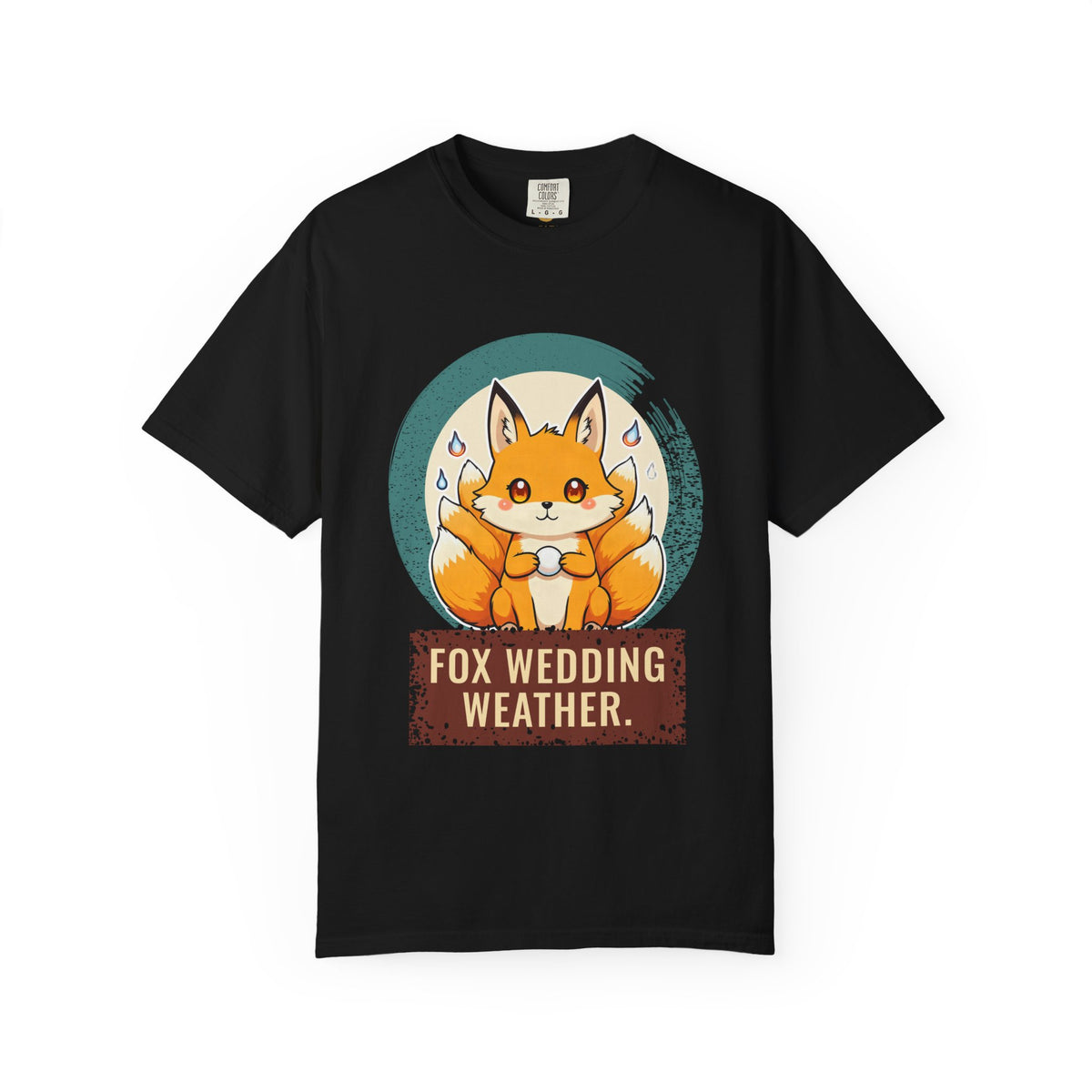 Kitsune · “Fox wedding weather.” — Garment-Dyed T-Shirt