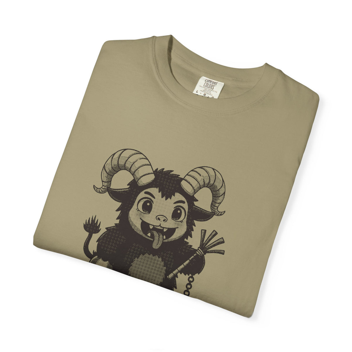 Krampus · “Mostly good this year.” — Garment-Dyed One-Ink Tee