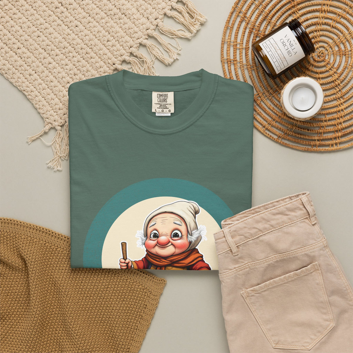 La Befana · “Sweep the old year out.” — Garment-Dyed T-Shirt