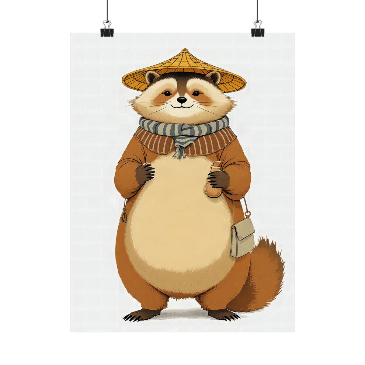 Tanuki: Eight Lucky Features — Art Print