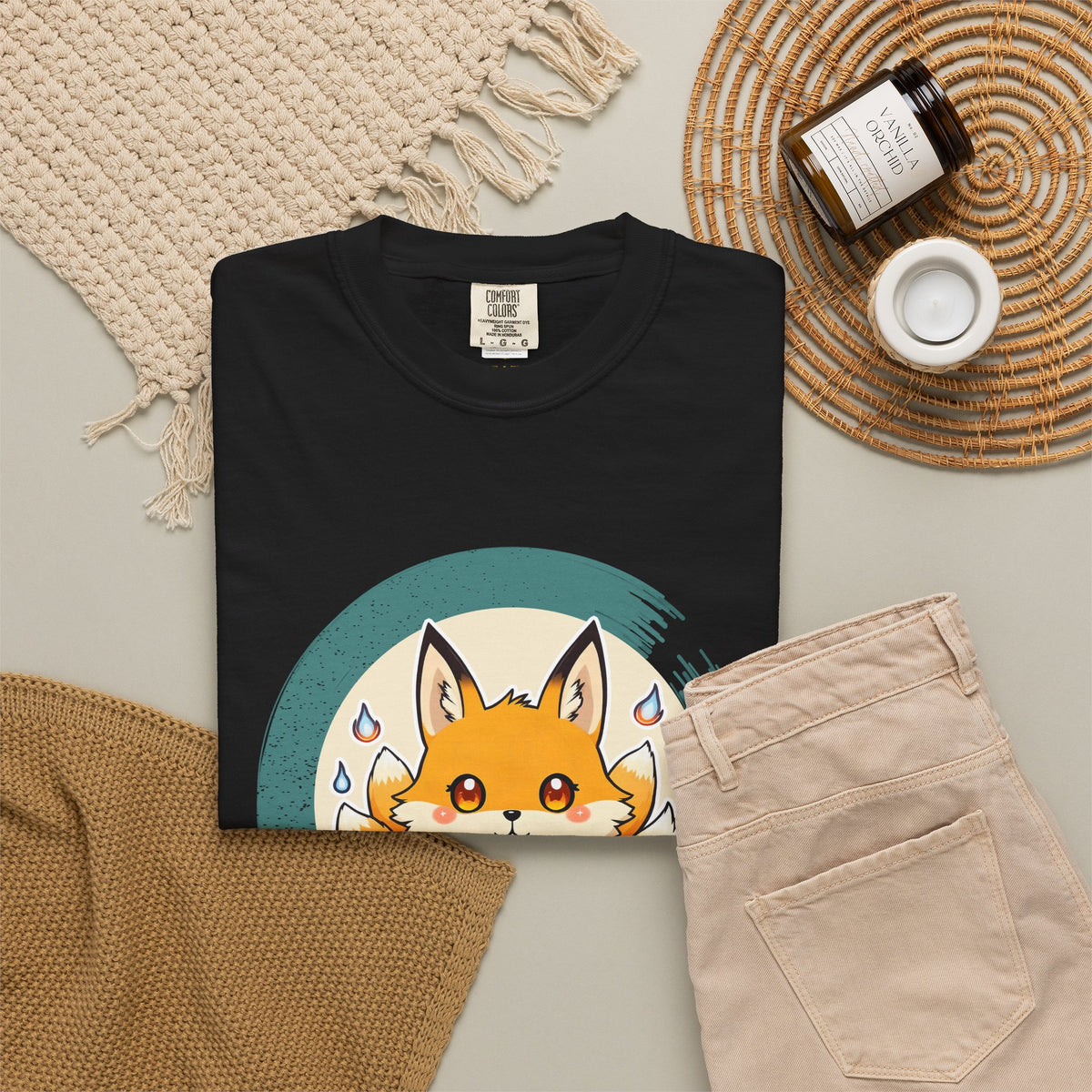 Kitsune · “Fox wedding weather.” — Garment-Dyed T-Shirt