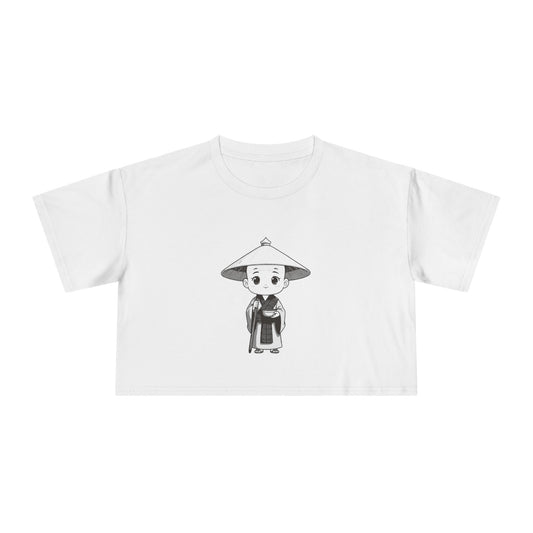 Kōbō Daishi: Walking with Every Pilgrim — Women's Crop Tee