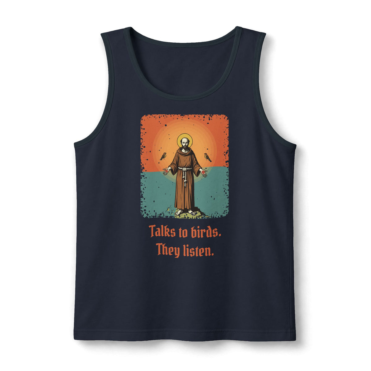 St Francis of Assisi: Patron Saint of Ecology — Unisex Muscle Tank