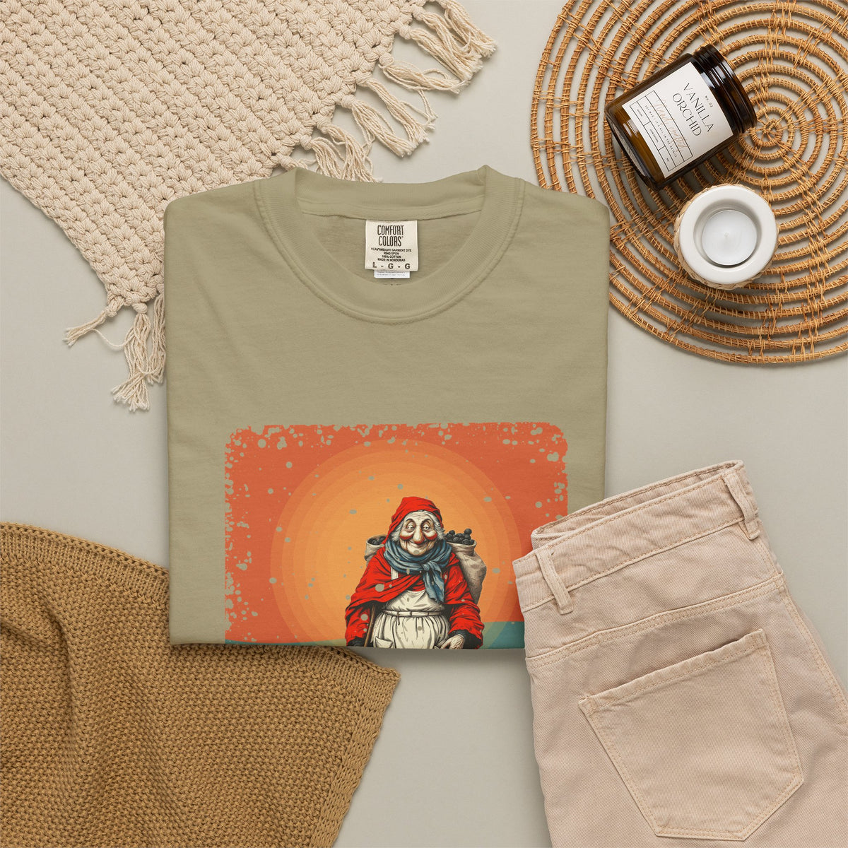 La Befana · “Sweep the old year out.” — Garment-Dyed T-Shirt