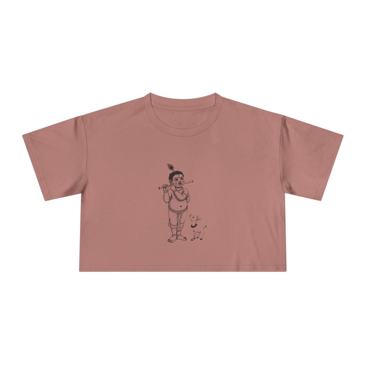 Krishna: Protector of Cows — Women's Crop Tee