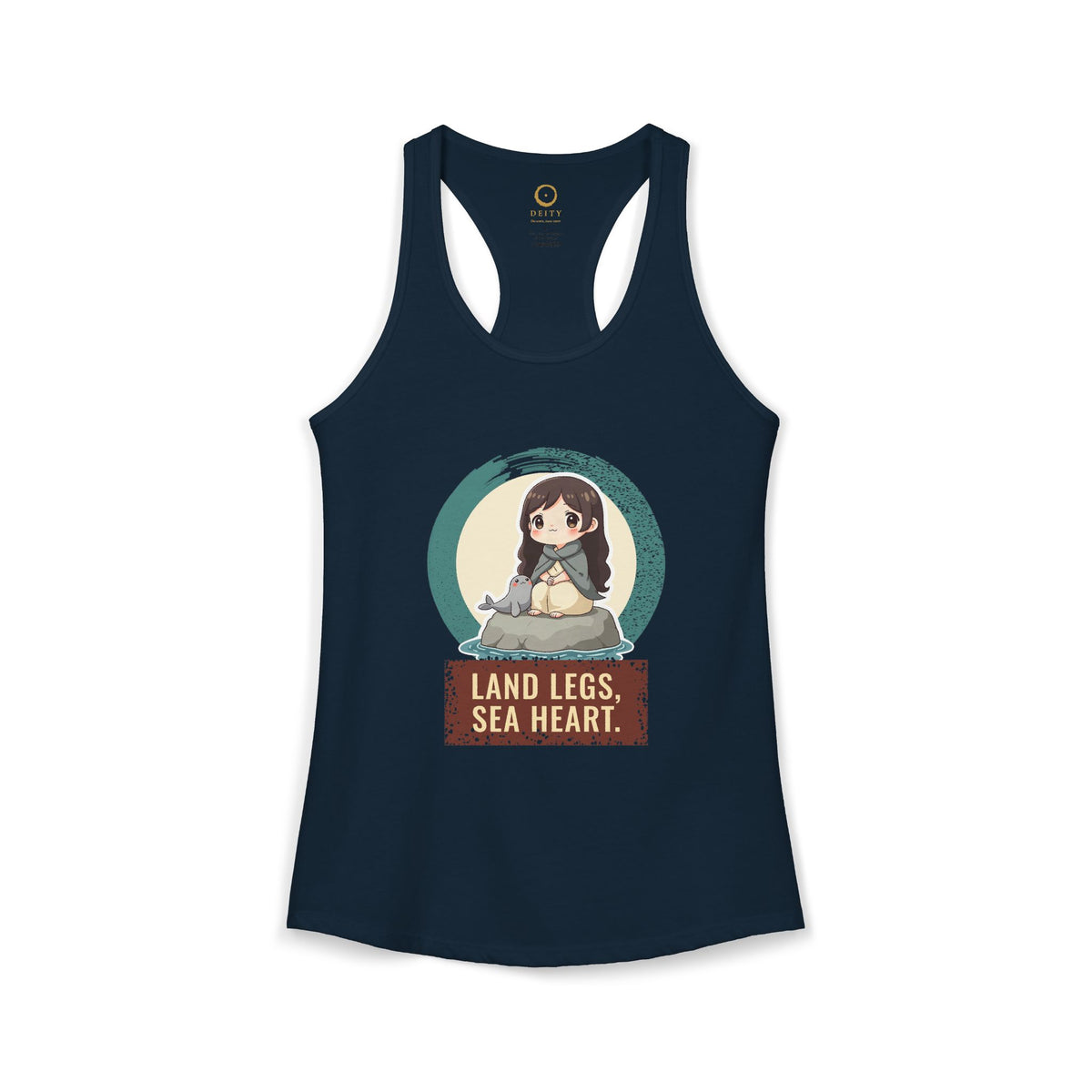 Selkie: Grey Selkie of Sule Skerry — Women's Racerback Tank