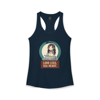 Selkie: Grey Selkie of Sule Skerry — Women's Racerback Tank