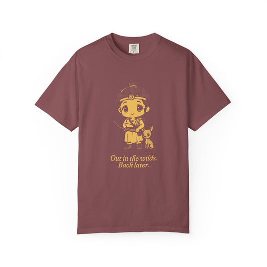 Artemis: Potnia Theron, Lady of Wild Things — Garment-Dyed One-Ink Tee