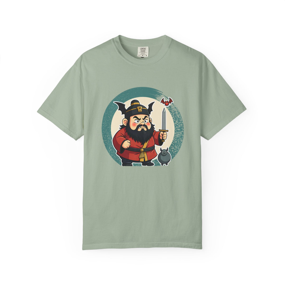 Zhong Kui: Bringer of the Five Blessings — Garment-Dyed T-Shirt