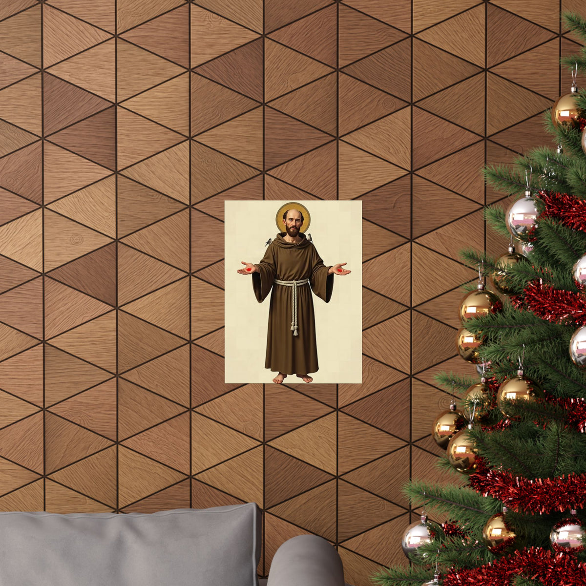 St Francis of Assisi: The Wolf of Gubbio — Art Print