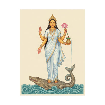 Ganga: Rider of the Makara — Art Print