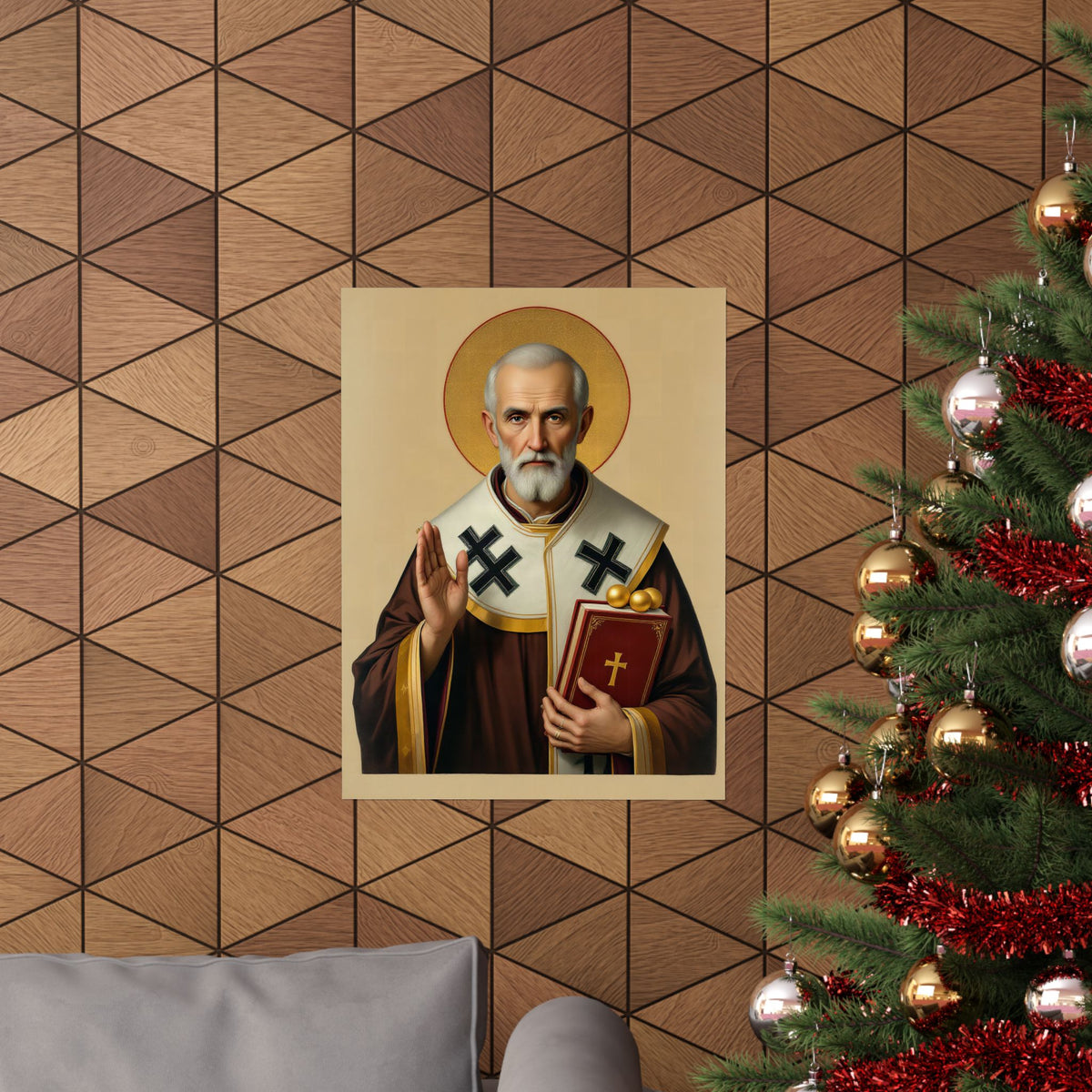St Nicholas of Myra: The Three Gold Balls — Art Print