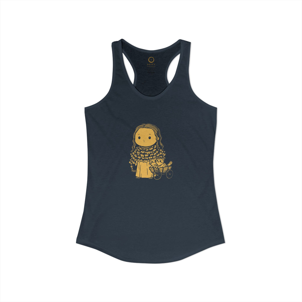 Freyja: Cats at the Reins — Women's Racerback Tank