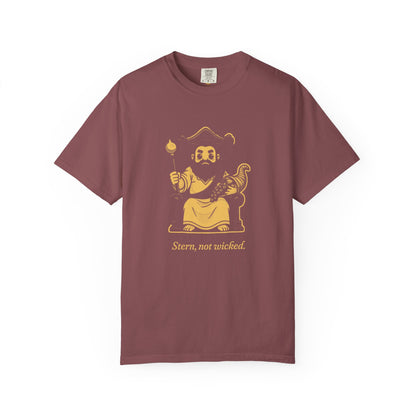 Hades · “Stern, not wicked.” — Garment-Dyed One-Ink Tee