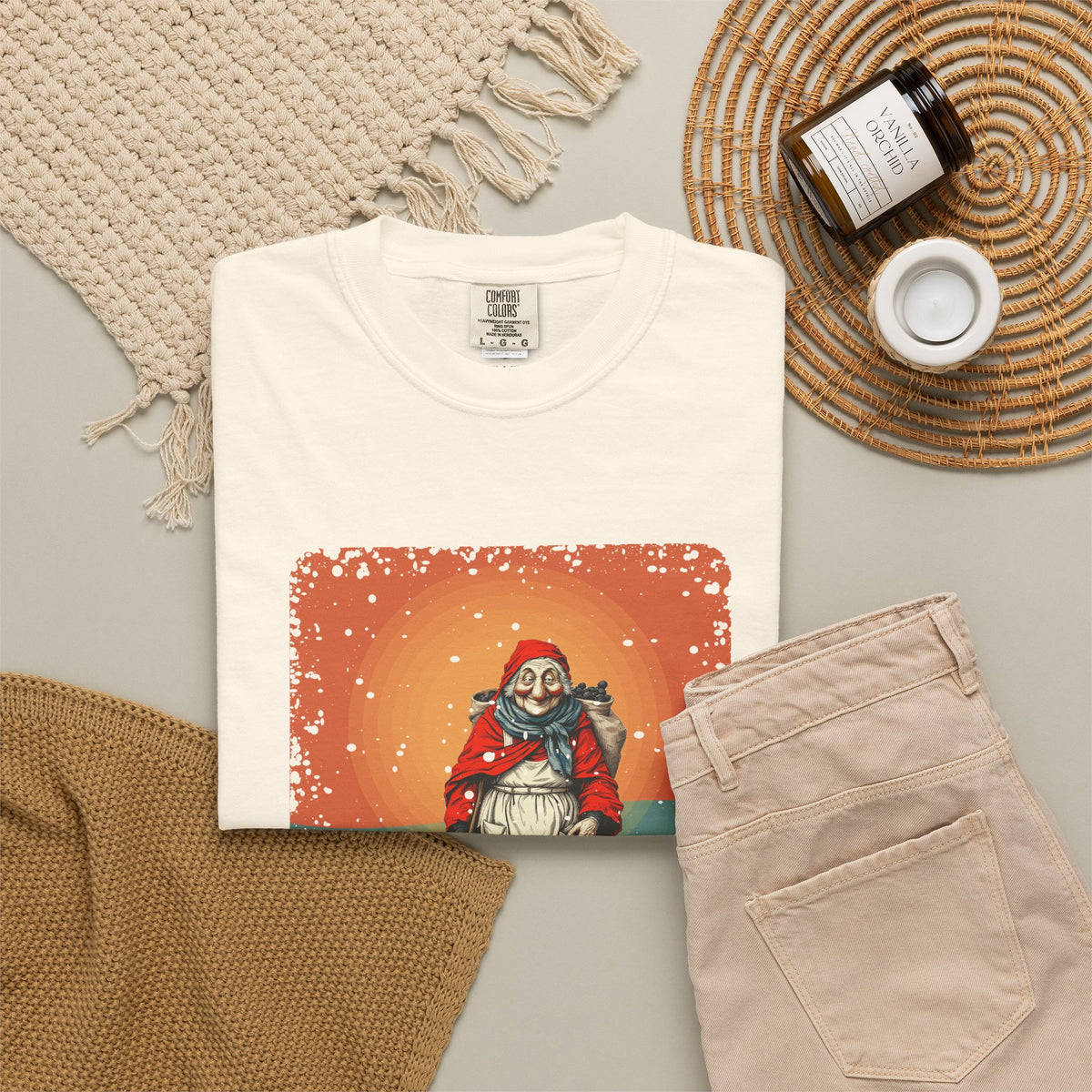 La Befana · “Sweep the old year out.” — Garment-Dyed T-Shirt