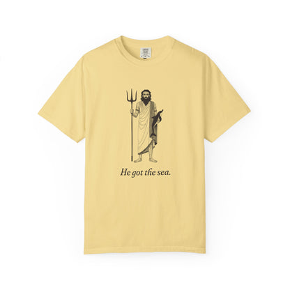 Poseidon: The Earth-Shaker — Garment-Dyed One-Ink Tee