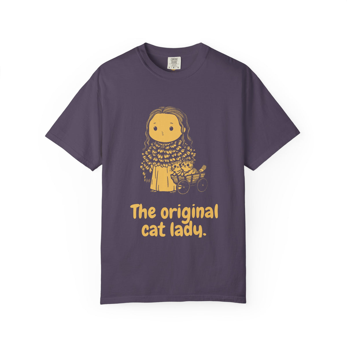 Freyja · “The original cat lady.” — Garment-Dyed One-Ink Tee