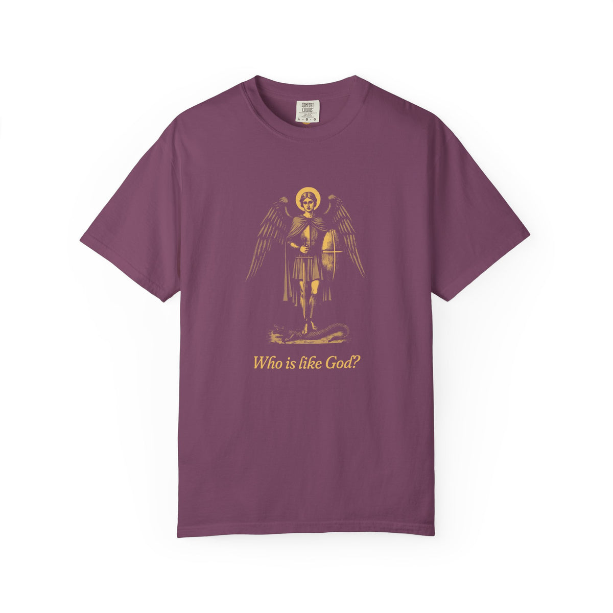 St Michael the Archangel: Chief Commander of Heaven — Garment-Dyed One-Ink Tee