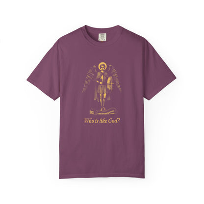 St Michael the Archangel: Chief Commander of Heaven — Garment-Dyed One-Ink Tee