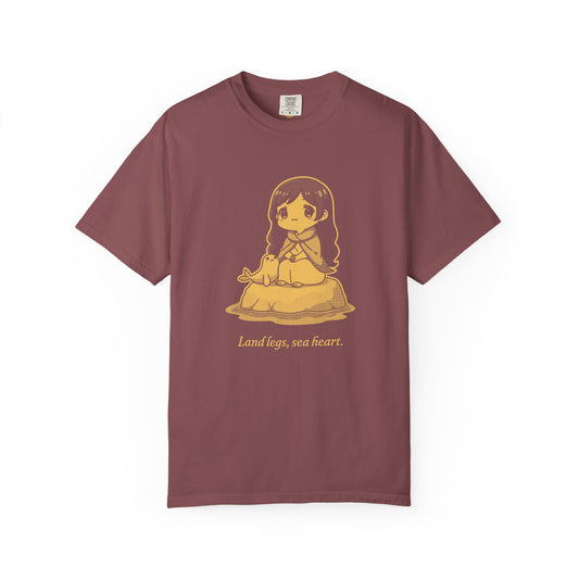 Selkie · “Land legs, sea heart.” — Garment-Dyed One-Ink Tee