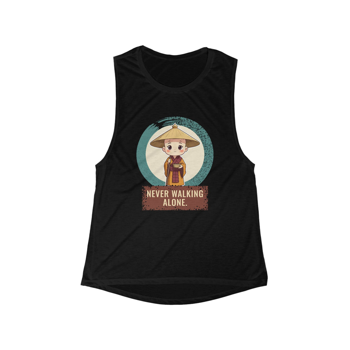 Kōbō Daishi: Walking with Every Pilgrim — Women's Flowy Muscle Tank